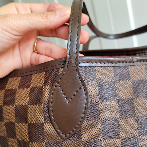 💕CLASSIC Tote Bag Louis Vuitton Neverfull GM Damier Ebene - Picture 6 of 16